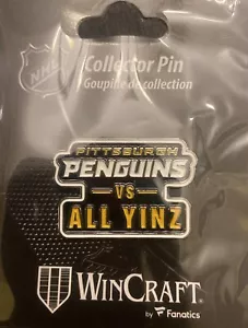 Pittsburgh Penguins “vs. ALL YINZ” Pin - Picture 1 of 3