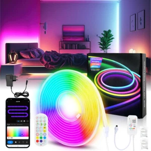Tira LED 2-10M Neón RGBIC 3535 APP Tira Interior Flex Manguera Stripe Difus - Imagen 1 de 10
