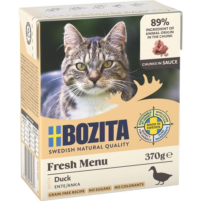 Bozita Häppchen in Sauce mit Ente | 6x 370 g - Bild 1 von 1