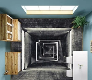 3D Black Hole SKE1353 Floor Wall Paper Wall Print Decal Wall Deco Bea - Picture 1 of 5