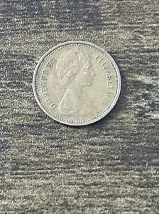 1971 Great Britain 1/2 Half New Penny Coin UK GB Queen Elizabeth II TK8080* - Picture 1 of 3