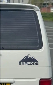 Explore X2 Vinyl Decal Stickers For Camper Van DUB Window Bumper Adventure Jdm - Picture 1 of 2