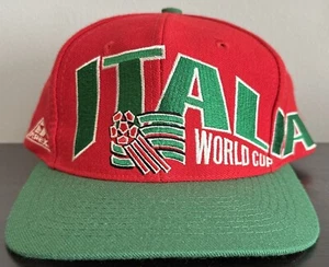 NWOT Vintage Apex One ITALY ITALIA World Cup 1994 USA Soccer Hat Cap Snapback - Picture 1 of 11