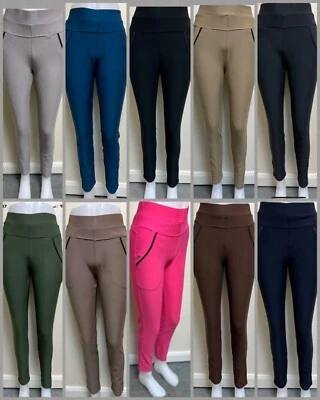 Yu & Me Ladies Comfy Stretch 4 Pocket Jeggings Trousers Treggings: Small - 6XL