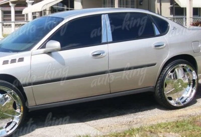 MIRROR CHROME DOOR HANDLE COVER FIT 00-08 PONTIAC GRAND PRIX/ 00-05 BONNEVILLE - Image 1 of 3