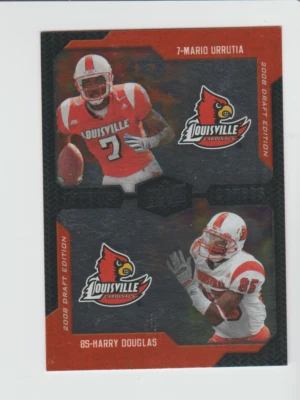 2008 Upper Deck Draft Edition #236 Harry Douglas / Mario Urrutia RC, Louisville - Image 1 of 2