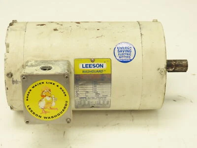 Leeson C145T17VC1E Washguard AC Motor 1.5Hp 1740 RPM 230/460V 3PH J145TC - Image 1 of 4