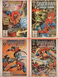 Spider-Man: Power of Terror Lot - Marvel 1995 - Complete Series of ALL 4 Issues! - Picture 1 of 13
