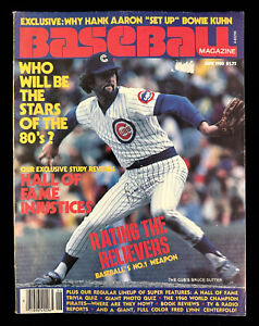 June 1980 Bruce Sutter Chicago Cubs SIGNED Baseball Magazine w/ hologram