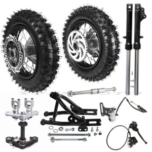 2.5-10 Wheel Tire Front Forks Triple Tree Swing Arm for Mini Trail Dirt Pit Bike - Picture 1 of 17