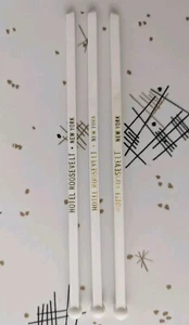 3 Vintage Hotel Roosevelt New York Cocktail Stirrer Swizzle Stick  - Picture 1 of 3