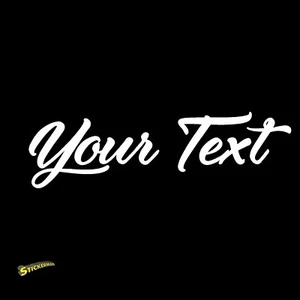 Custom Cursive Script Vinyl Lettering Car Window Decal - Picture 1 of 11