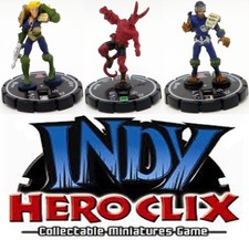 2003 Indy HeroClix Miniature Figures Set Single Game Pieces Wizkids NECA