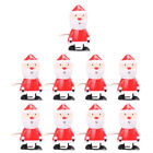  9 Pcs Clockwork Toys Christmas Bag Holiday Wind up Santa Child Puzzle