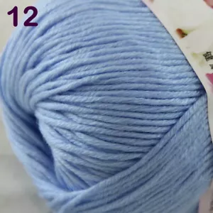 Sale 1 Skeinsx50g Cashmere Silk Wool Children Hand Knit Blankets Crochet Yarn 12 - Picture 1 of 10