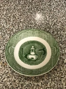 1 VERY RARE Saucer The Old Curiosity Shop (Green) by Royal (USA) - Picture 1 of 1