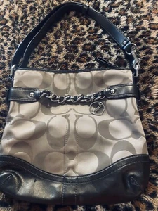 Coach Women's Crossbody Bag, Medium - Signature Jacquard/Stripe/Patch Brown/Tan - Picture 1 of 3
