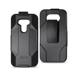 Reiko LG G5 3-in-1 Hybrid Heavy Duty Holster Combo Case in Black | MaxStrata - Picture 1 of 4