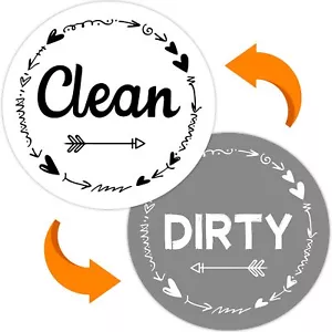 Dirty Clean Dishwasher Magnet,Dishwasher Magnet Clean Dirty Sign - Picture 1 of 7