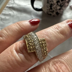 QVC Ring 585Champagner Diamanten - Bild 1 von 5
