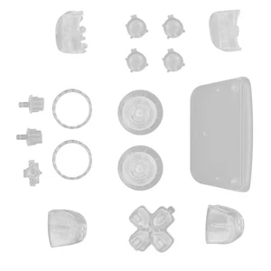 (Transparent White)Customize Controller Buttons Unique Replacement Set Adds - Picture 1 of 22