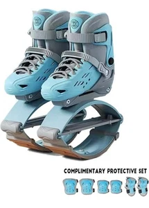 Kids Jumping Bounce Moon Kangaroo Jump Shoes for Children Kids Size 12.5 Blue - Picture 1 of 19