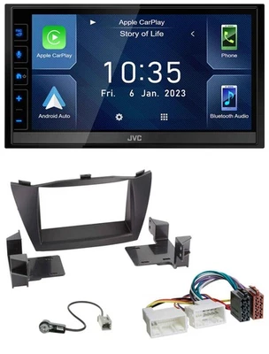 JVC DAB Bluetooth MP3 USB 2DIN Autoradio für Hyundai Tucson 2010-2015 - Bild 1 von 4