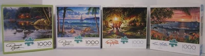 Buffalo 1000 Pc Puzzles Complete Darrell Bush Terry Redlin Kim Norlien Complete - Image 1 of 4
