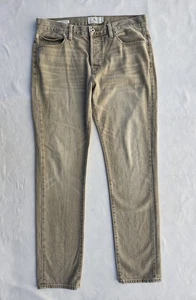 Lucky Brand Herrenjeans Größe 33 x 32 khaki hellbraun 1 authentisch Skinny Denim fünf Taschen - Bild 1 von 13