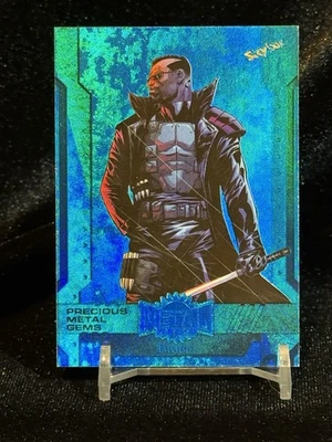 2024 Skybox Marvel Metal Universe Avengers High Series PMG Blue 38/50 Blade - Image 1 of 2