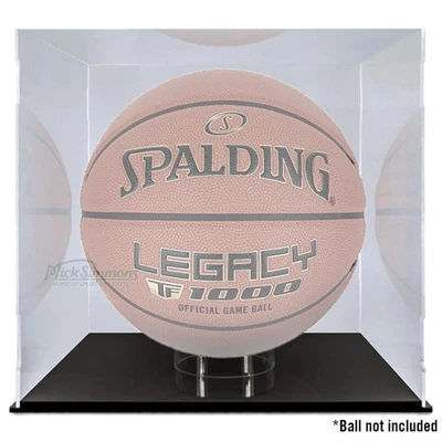 NEW Spalding Clear Display Case Box with Stand for Basketball or Any Ball - image 1 of 4