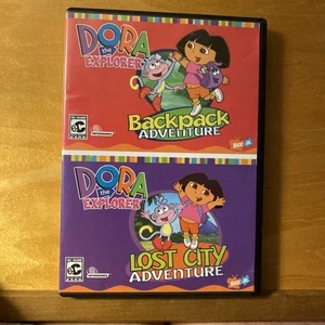 Dora the Explorer Backpack Adventure and Lost City Adventure CDRom *NIB - Picture 1 of 2