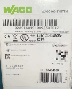 1PCS NEW WAGO 750-652 module fast - Picture 1 of 1