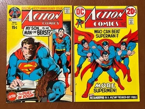 Action Comics Lot of 2 w/KEY: FN+ to VF+, #400 & #418 DC Comics 1972 $6 Ship - Picture 1 of 19