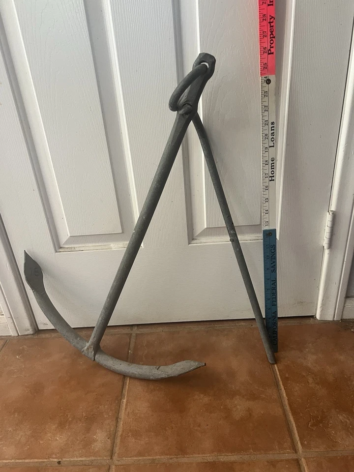 ANCLA DE BARCO ANTIGUA 15lb Foto 1 de 4