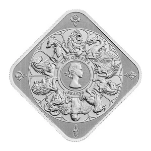 1 Troy oz U.K. Queen's Beasts Completer .9999 Fine Silver Bar - Picture 1 of 3