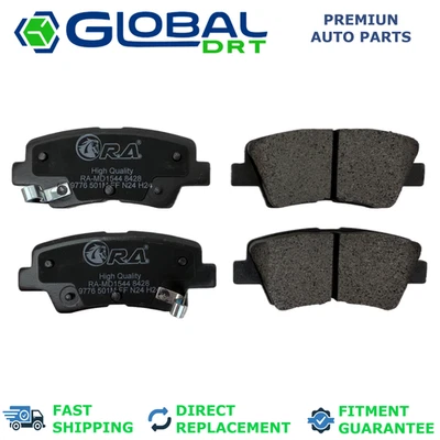 4x Rear Brake Pads D1544 Kia Cadenza 2014-2016 3.3L V6 W/Electric Parking Brake - Image 1 of 4