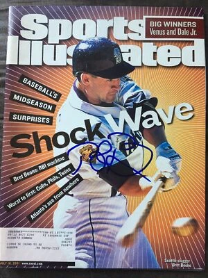 Bret Boone Autographed Sports Illustrated Magazine Seattle Mariners Signed Auto - Image 1 of 3