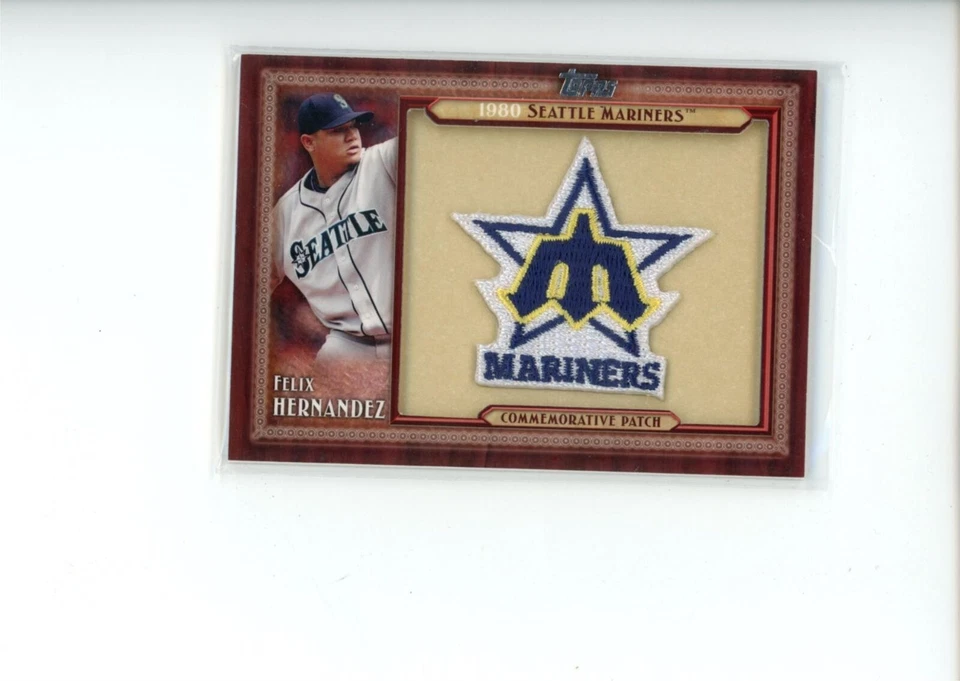 2011 Topps Series 1 Baseball Felix Hernandez #TLMP-FH Mariners Throwback Patch - Image 1 of 2
