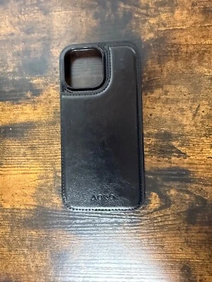 Flip FAUX Leather Card Wallet Case Cover For iPhone 16 Pro Max NEW  - Image 1 of 4