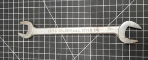 Vintage Walden USA 13/16 e 7/8 chiave a estremità aperta 1731B - Foto 1 di 7