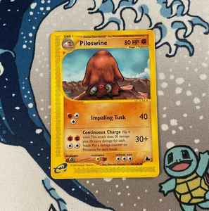 Piloswine 43/144 Non Holo Skyridge Set E-Series Pokemon Card WOTC Vintage NM - Picture 1 of 3