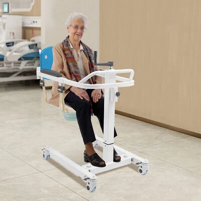 Portable Lift Transfer Bedside Commode Transport Chair for Elderly/Disabled - Image 1 of 4