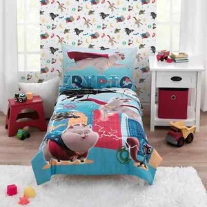 Warner Bros. DC Super Pets 4-Piece Toddler Bedding Set - Picture 1 of 7