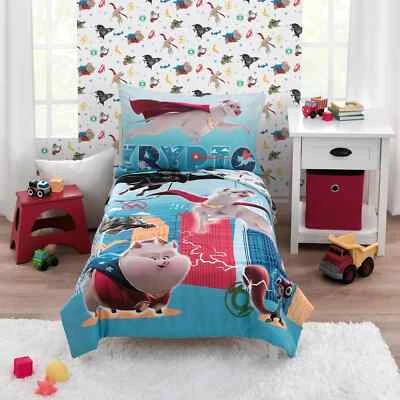 Warner Bros. DC Super Pets 4-Piece Toddler Bedding Set - Image 1 of 4
