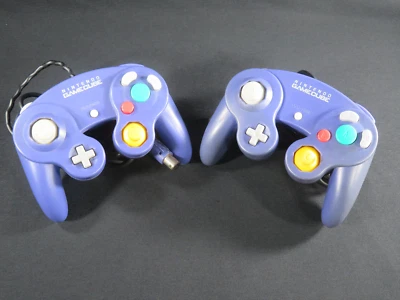 Gamecube GC 2 controller pad Nintendo Japan violet purple official game games jp - Image 1 of 4