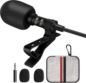 Professional Lavalier Lapel Microphone Omnidirectional Condenser Mic for iPhone - Picture 1 of 6
