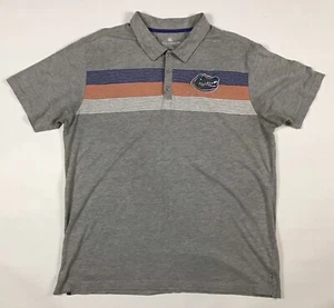 Florida Gators Polo T Shirt Mens XXL Gray NCAA College Team Casual Collard Gray - Picture 1 of 8