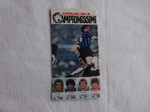 CARTELLINO 1984-85 - CAMPIONISSIMI - n. 104 - G. BINI - - Foto 1 di 2