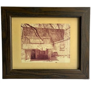 Fotografia vintage vecchia Tucson AZ Arizona seppia incorniciata sud-ovest selvaggio west arte murale - Foto 1 di 14